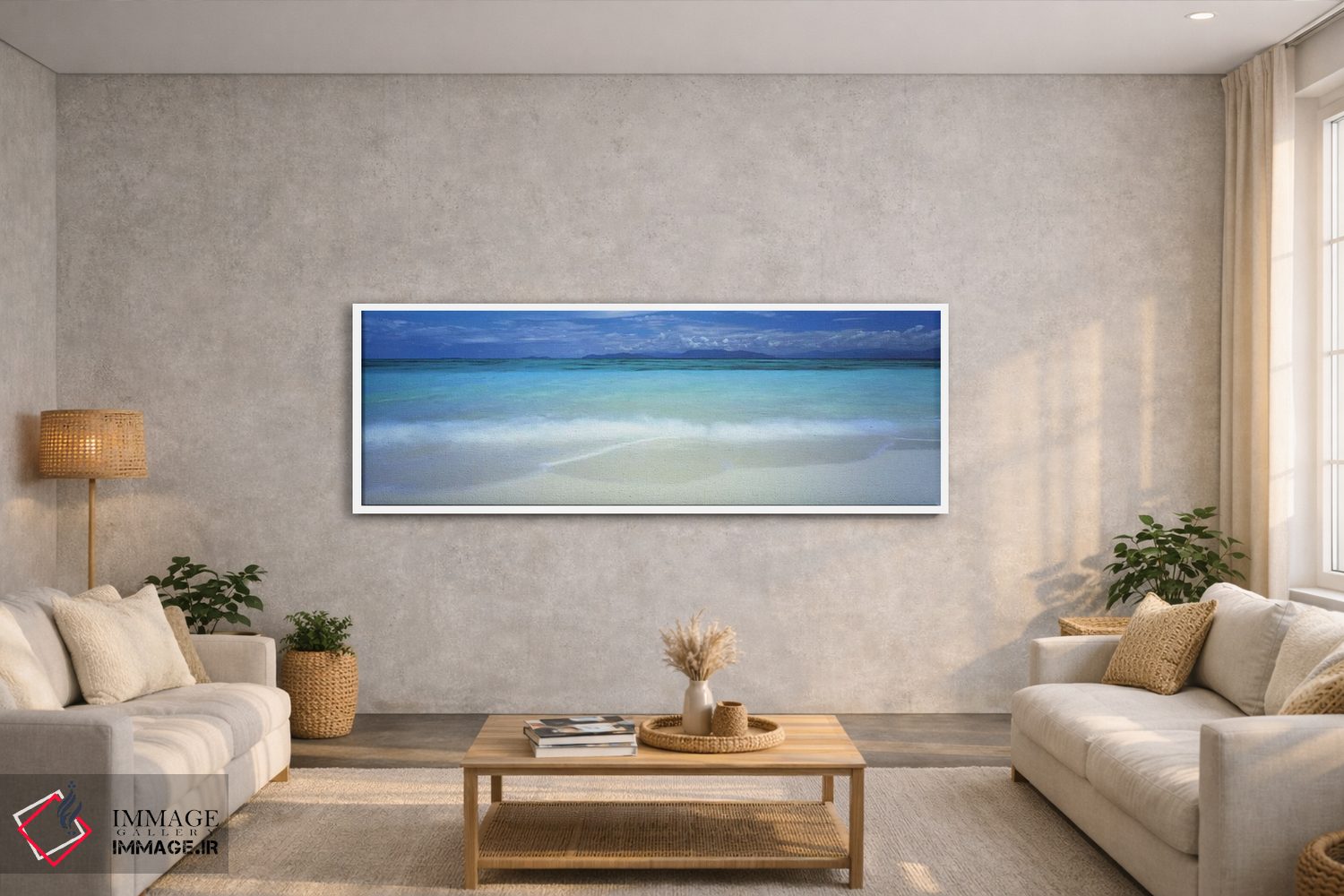 تابلو دکوراتیو Great Barrier Reef, Queensland, Australia,ابرها بر فراز… اثر پانورامیک ایمجز - D2W