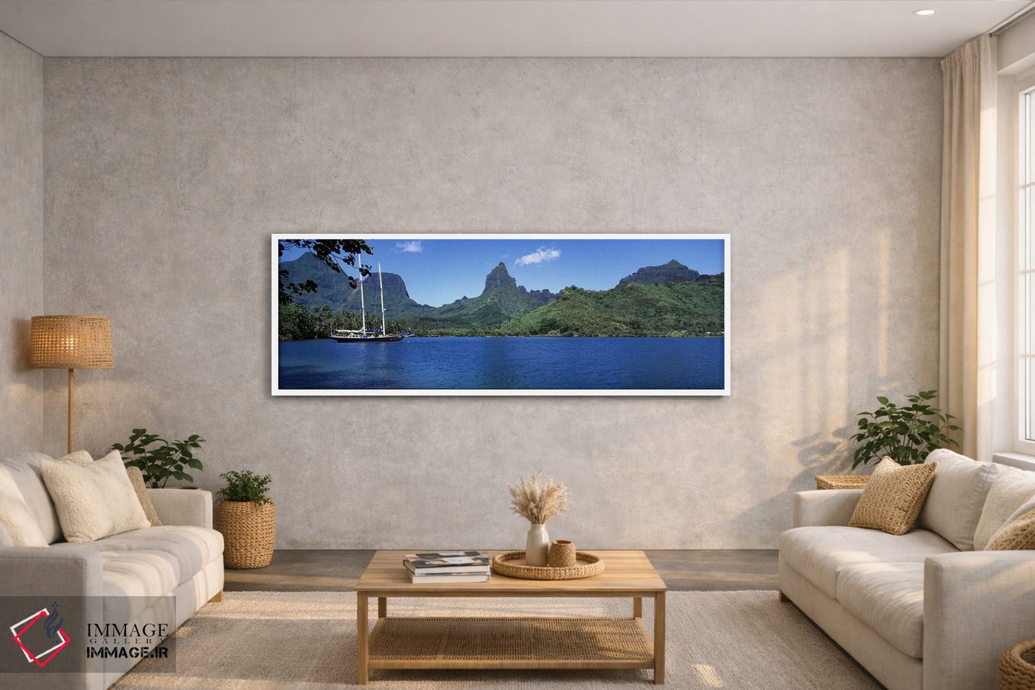 تابلو دکوراتیو Opunohu Bay, Mo'orea, Windward Islands, Society Islands… اثر پانورامیک ایمجز - D2W