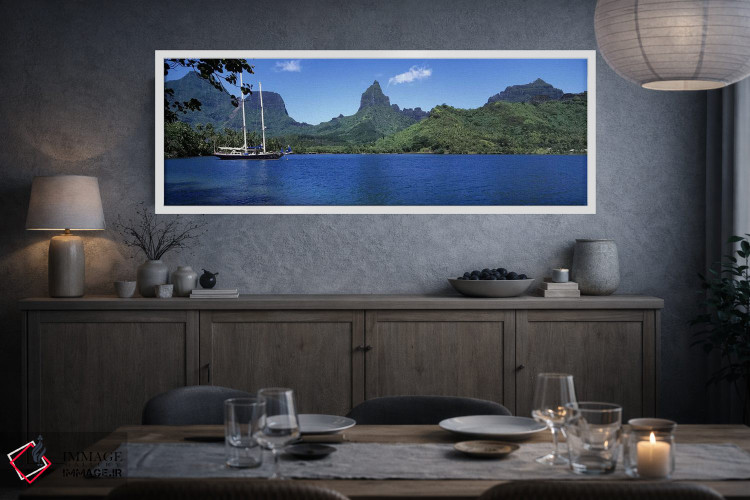 تابلو دکوراتیو Opunohu Bay, Mo'orea, Windward Islands, Society Islands… اثر پانورامیک ایمجز - D3W