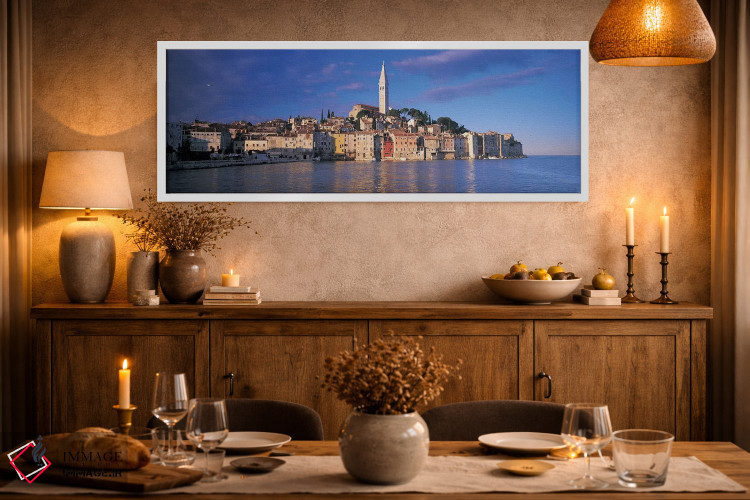 تابلو دکوراتیو Rovinj, Croatia,شهر کنار آب، رووینی، کرواسی اثر پانورامیک ایمجز - D2W
