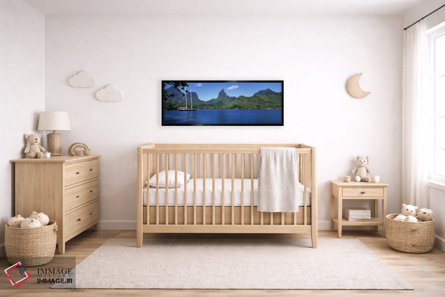 تابلو دکوراتیو Opunohu Bay, Mo'orea, Windward Islands, Society Islands… اثر پانورامیک ایمجز - D5B