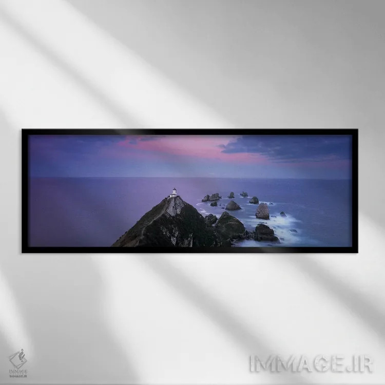 تابلو دکوراتیو Nugget Point, The Catlins, Otago, South Island, New Zea… اثر پانورامیک ایمجز - نمای قابدار مشکی