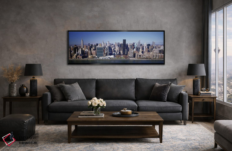 تابلو دکوراتیو Manhattan, New York City, New York State, USA,ساختمان ه… اثر پانورامیک ایمجز - D6B