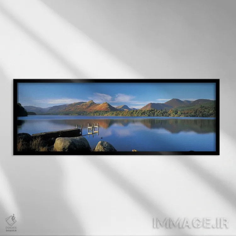 تابلو دکوراتیو Derwentwater, Lake District National Park, Cumbria, Eng… اثر پانورامیک ایمجز - نمای قابدار مشکی