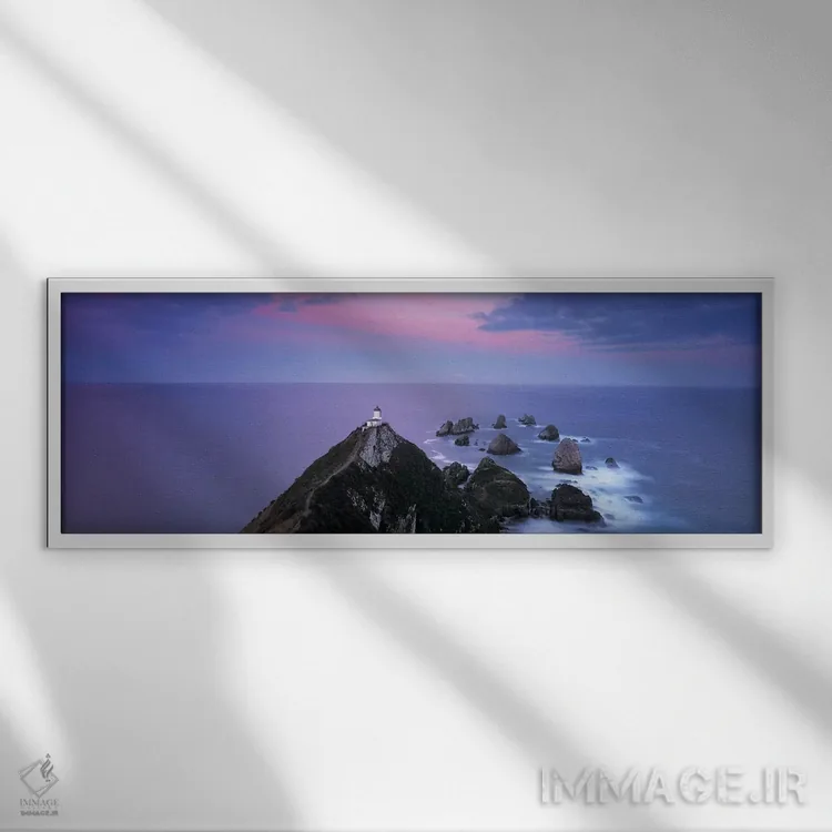 تابلو دکوراتیو Nugget Point, The Catlins, Otago, South Island, New Zea… اثر پانورامیک ایمجز - نمای قابدار سفید