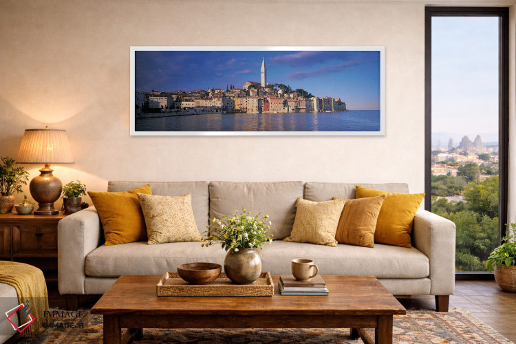 تابلو دکوراتیو Rovinj, Croatia,شهر کنار آب، رووینی، کرواسی اثر پانورامیک ایمجز - D5W