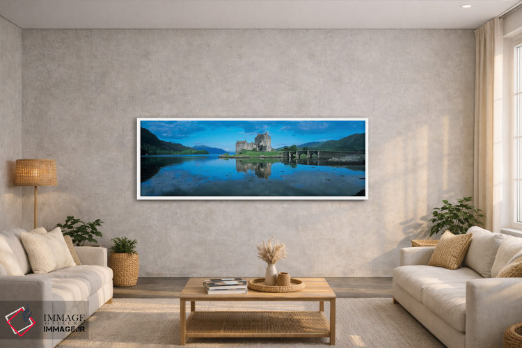 تابلو دکوراتیو Highland, Scotland, United Kingdom,قلعه آیلین دونان، ار… اثر پانورامیک ایمجز - D2W