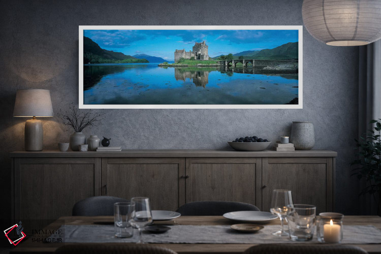 تابلو دکوراتیو Highland, Scotland, United Kingdom,قلعه آیلین دونان، ار… اثر پانورامیک ایمجز - D3W