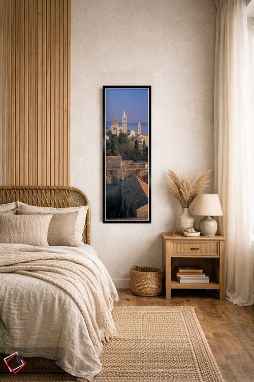 تابلو دکوراتیو Rab Island, Croatia,نمای بالا از یک شهر، جزیره راب، کرو… اثر پانورامیک ایمجز - D3B