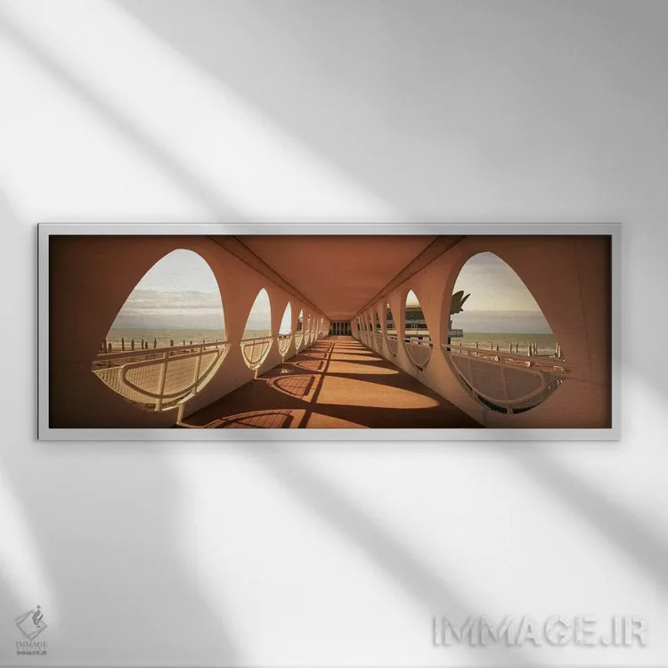 تابلو دکوراتیو Terrazza a Mare, Lignano Sabbiadoro, Friuli-Venezia-Giu… اثر پانورامیک ایمجز - نمای قابدار سفید