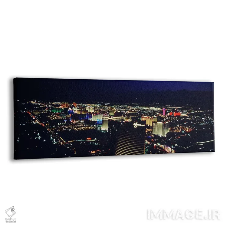 تابلو دکوراتیو The Strip, Las Vegas, Nevada, USA,نمای بالا از شهری روش… اثر پانورامیک ایمجز - نمای پرسپکتیو محصول