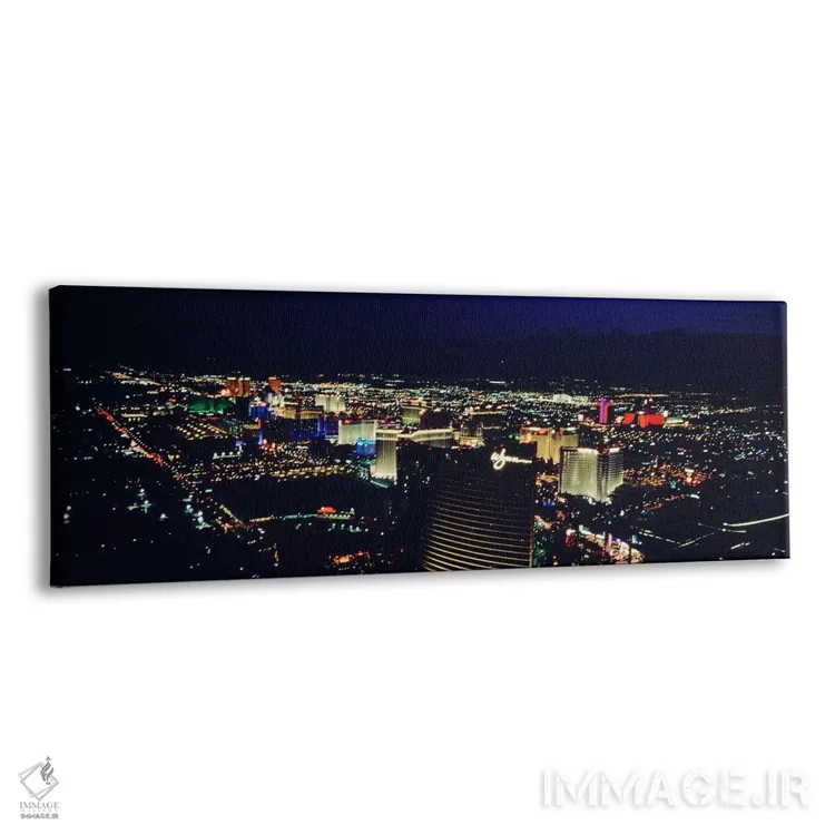 تابلو دکوراتیو The Strip, Las Vegas, Nevada, USA,نمای بالا از شهری روش… اثر پانورامیک ایمجز - نمای پرسپکتیو محصول