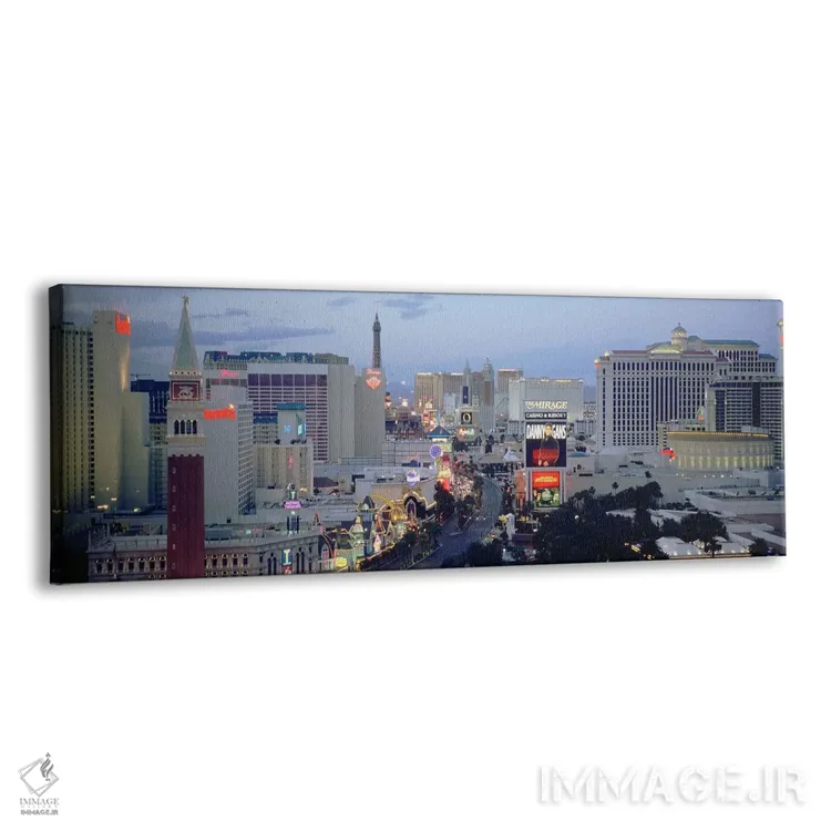 تابلو دکوراتیو The Strip, Las Vegas, Nevada, USA,نمای بالا از ساختمان… اثر پانورامیک ایمجز - نمای پرسپکتیو محصول