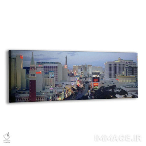 تابلو دکوراتیو The Strip, Las Vegas, Nevada, USA,نمای بالا از ساختمان… اثر پانورامیک ایمجز - نمای پرسپکتیو محصول