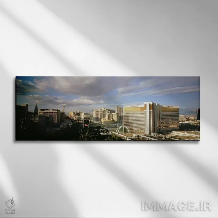 تابلو دکوراتیو The Strip, Las Vegas, Nevada, USA #3,نمای بالا از ساختم… اثر پانورامیک ایمجز - نمای روبهرو روی دیوار