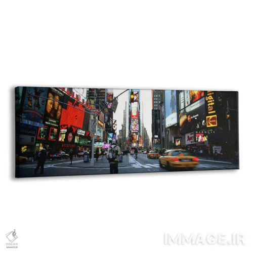تابلو دکوراتیو Times Square, New York City, New York, USA,ترافیک در خی… اثر پانورامیک ایمجز - نمای پرسپکتیو محصول