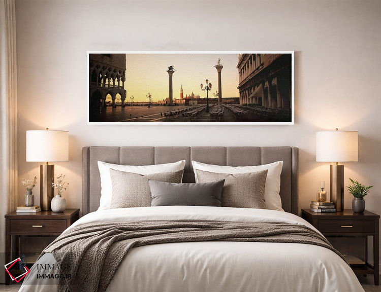 تابلو دکوراتیو Venice, Italy,میدانچه سان مارکو در غروب، ونیز، ایتالیا اثر پانورامیک ایمجز - D3W
