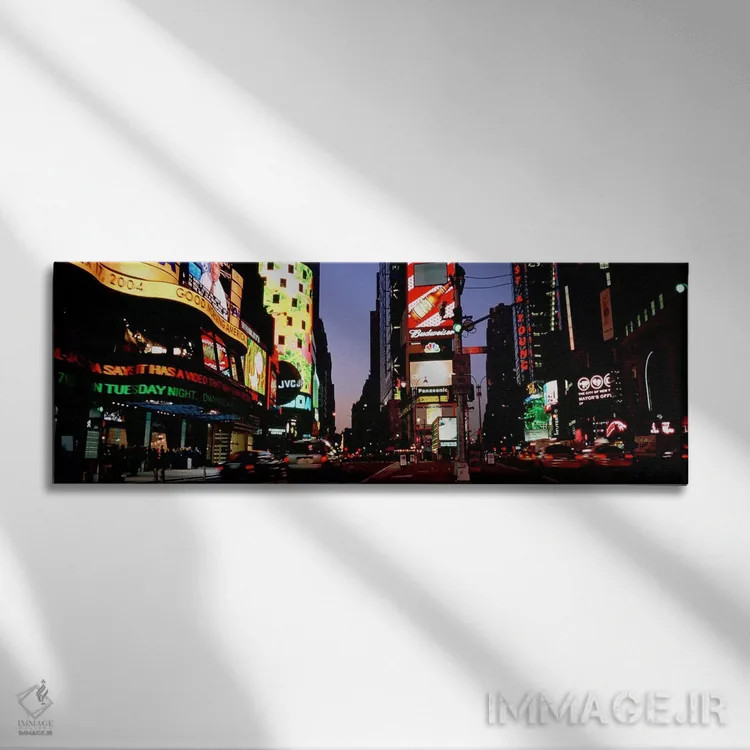 تابلو دکوراتیو Times Square, New York City, New York, USA #2,ترافیک در… اثر پانورامیک ایمجز - نمای روبهرو روی دیوار