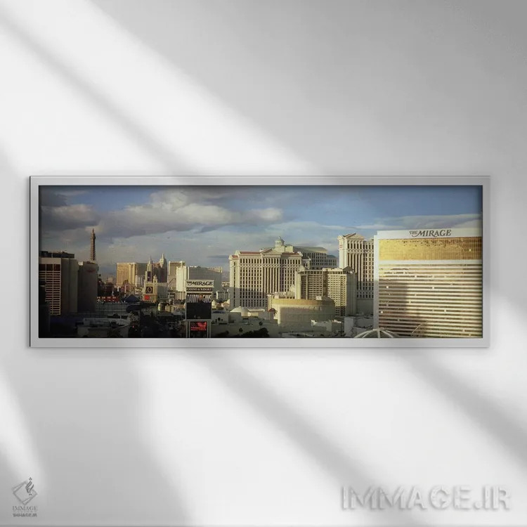 تابلو دکوراتیو The Strip, Las Vegas, Nevada, USA #2,نمای بالا از ساختم… اثر پانورامیک ایمجز - نمای قابدار سفید