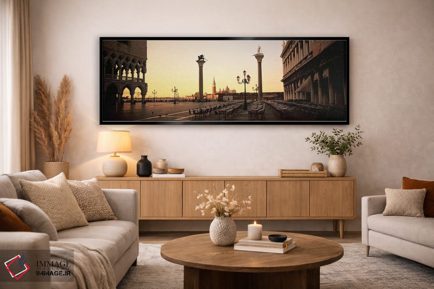 تابلو دکوراتیو Venice, Italy,میدانچه سان مارکو در غروب، ونیز، ایتالیا اثر پانورامیک ایمجز - D5B