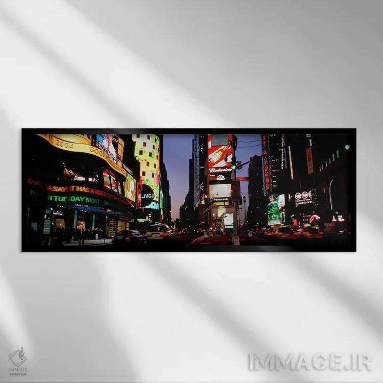 تابلو دکوراتیو Times Square, New York City, New York, USA #2,ترافیک در… اثر پانورامیک ایمجز - نمای قابدار مشکی