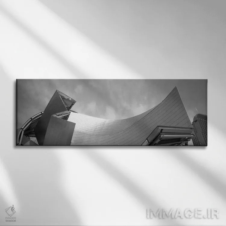 تابلو دکوراتیو Millennium Park, Chicago, Illinois, USA,نمای زاویه پایی… اثر پانورامیک ایمجز - نمای روبهرو روی دیوار