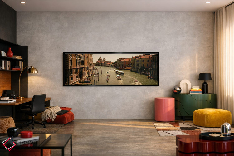 تابلو دکوراتیو Grand Canal, Venice, Italy,فعالیت روزانه، گراند کانال… اثر پانورامیک ایمجز - D6B