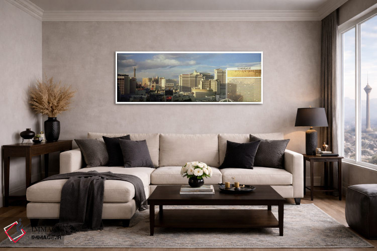 تابلو دکوراتیو The Strip, Las Vegas, Nevada, USA #2,نمای بالا از ساختم… اثر پانورامیک ایمجز - D5W