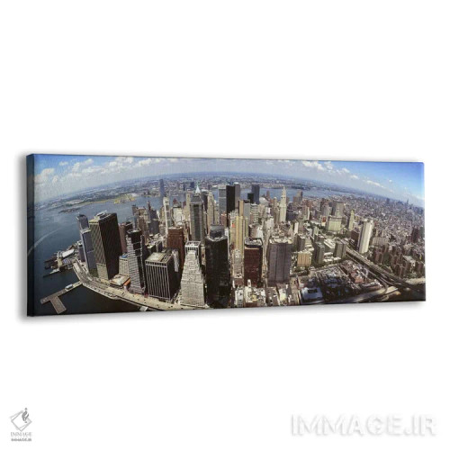 تابلو دکوراتیو New York City, New York, USA,نمای هوایی با زاویه باز از… اثر پانورامیک ایمجز - نمای پرسپکتیو محصول