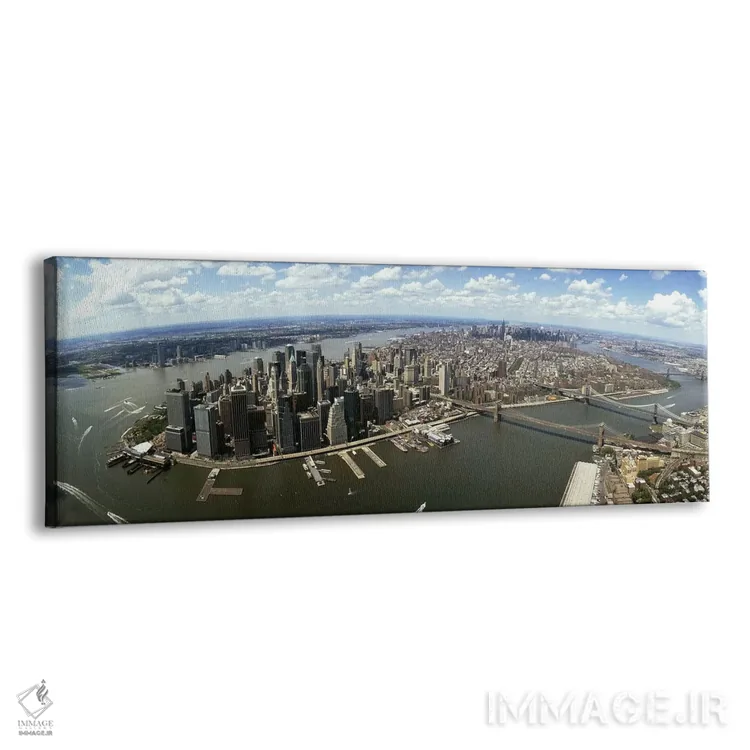 تابلو دکوراتیو New York City, New York State, USA,نمای هوایی از ساختما… اثر پانورامیک ایمجز - نمای پرسپکتیو محصول