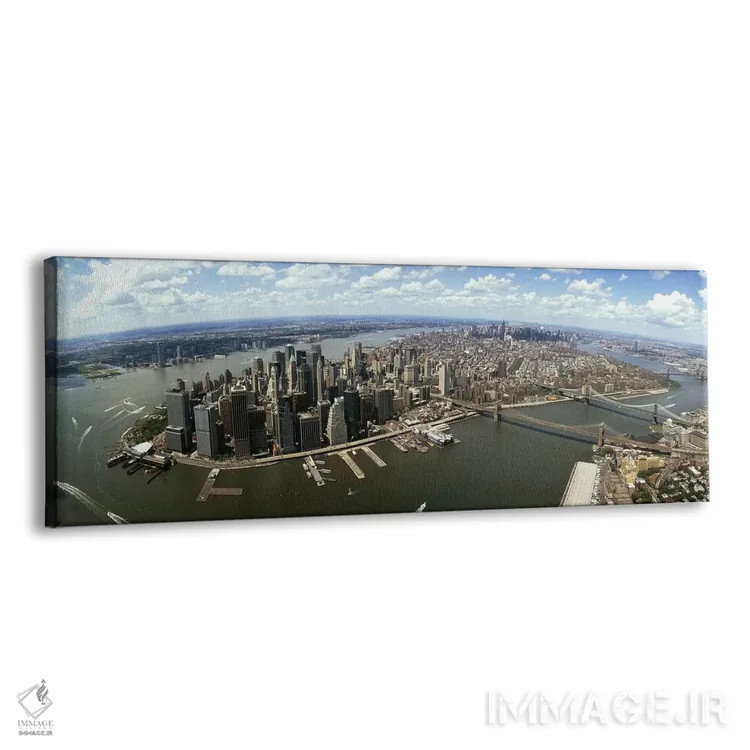 تابلو دکوراتیو New York City, New York State, USA,نمای هوایی از ساختما… اثر پانورامیک ایمجز - نمای پرسپکتیو محصول