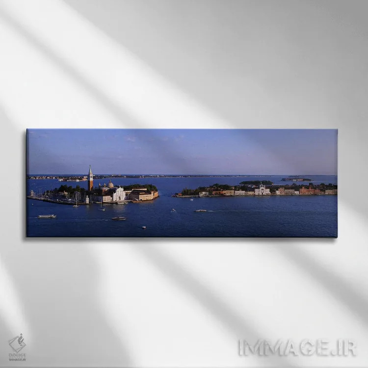 تابلو دکوراتیو San Giorgio Maggiore, Venice, Italy,نمای بالا از ساختما… اثر پانورامیک ایمجز - نمای روبهرو روی دیوار