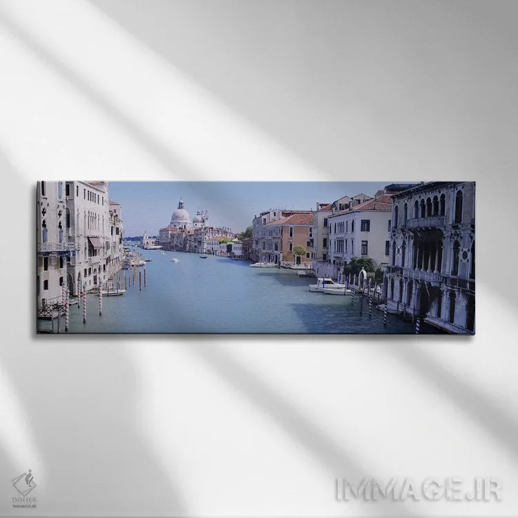 تابلو دکوراتیو Santa Maria Della Salute, Venice, Italy,ساختمان های کنا… اثر پانورامیک ایمجز - نمای روبهرو روی دیوار