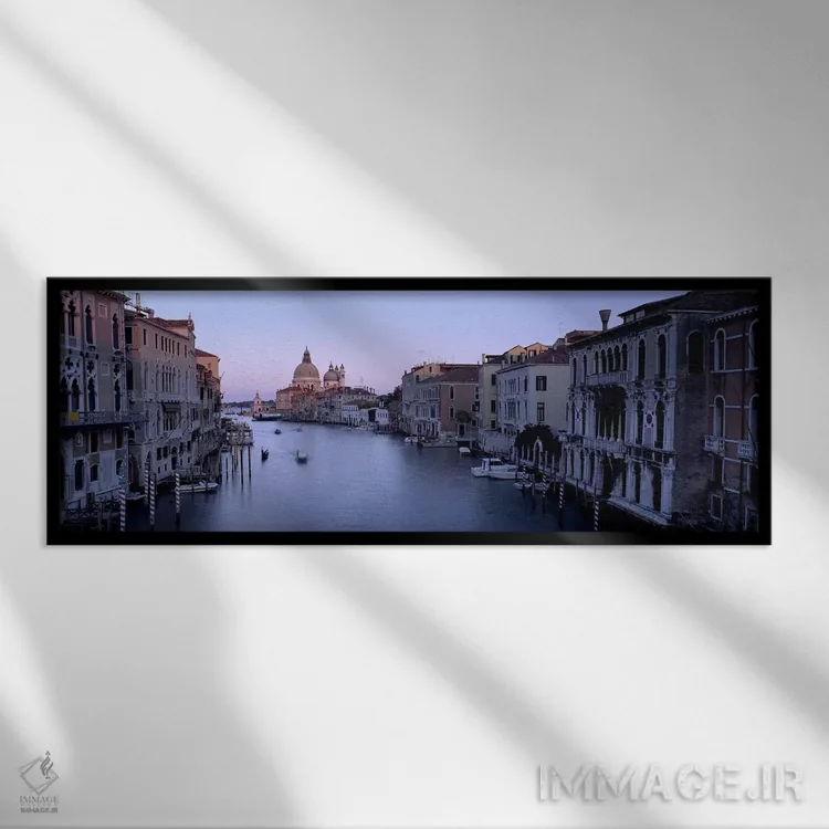 تابلو دکوراتیو Santa Maria Della Salute, Venice, Italy #2,ساختمان های… اثر پانورامیک ایمجز - نمای قابدار مشکی
