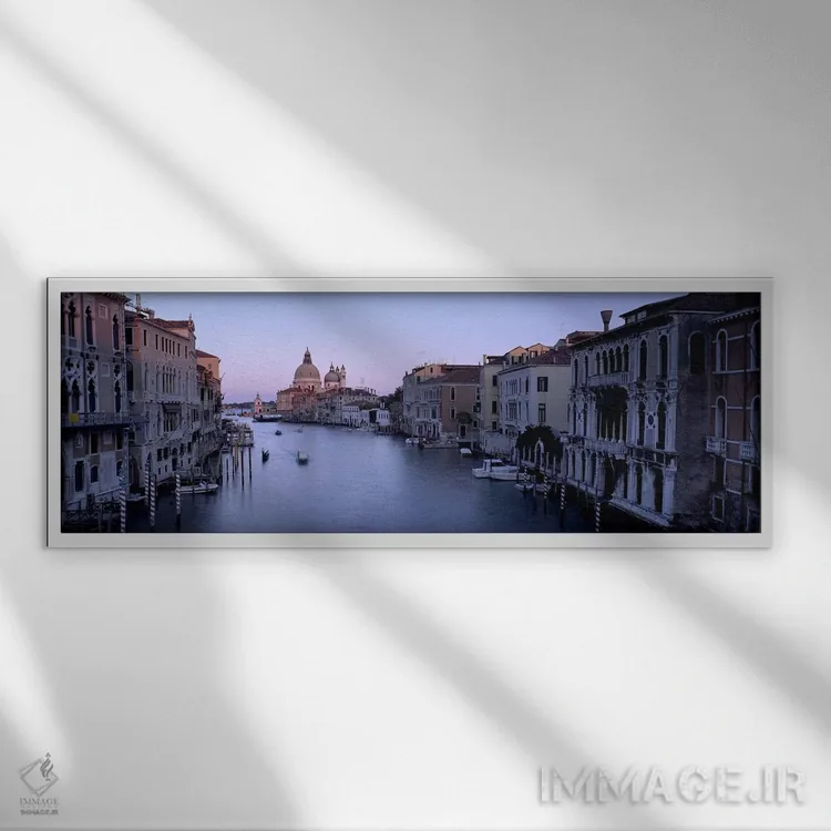 تابلو دکوراتیو Santa Maria Della Salute, Venice, Italy #2,ساختمان های… اثر پانورامیک ایمجز - نمای قابدار سفید