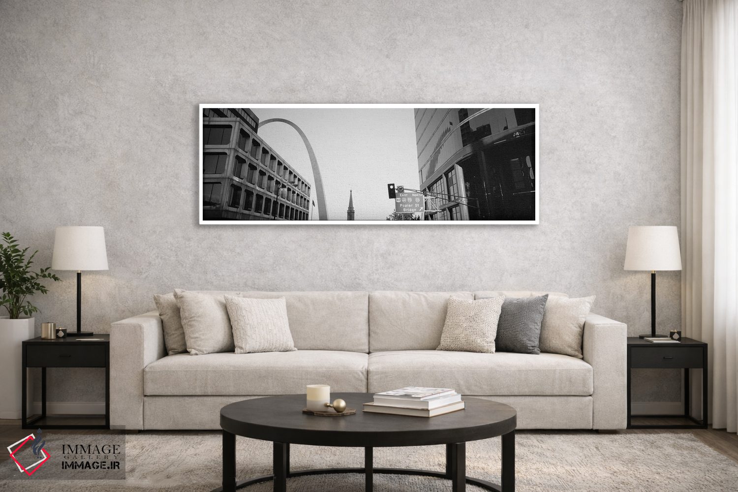 تابلو دکوراتیو St. Louis, Missouri, USA,نمای زاویه پایین از خیابان چها… اثر پانورامیک ایمجز - D6W