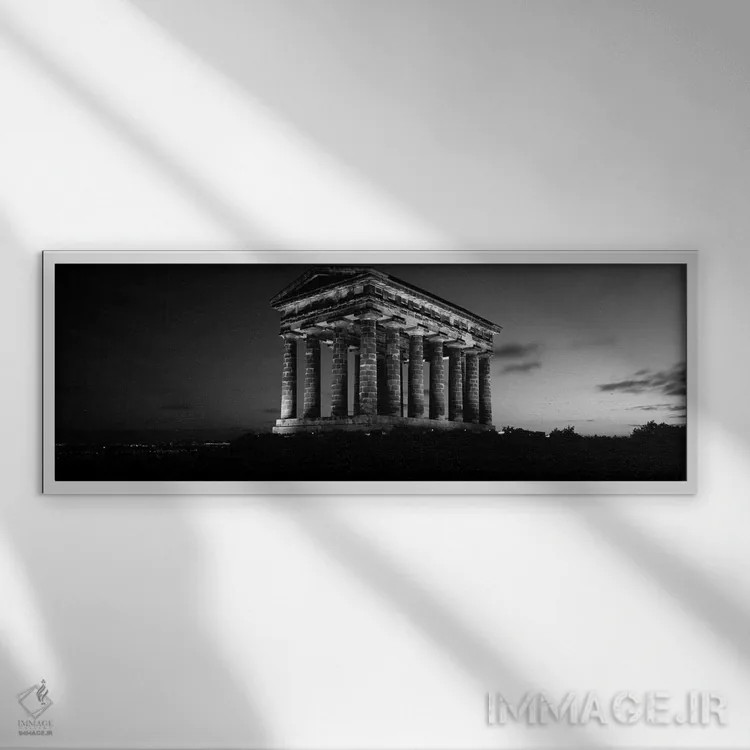 تابلو دکوراتیو Penshaw Monument, Durham, England, United Kingdom ,نمای… اثر پانورامیک ایمجز - نمای قابدار سفید