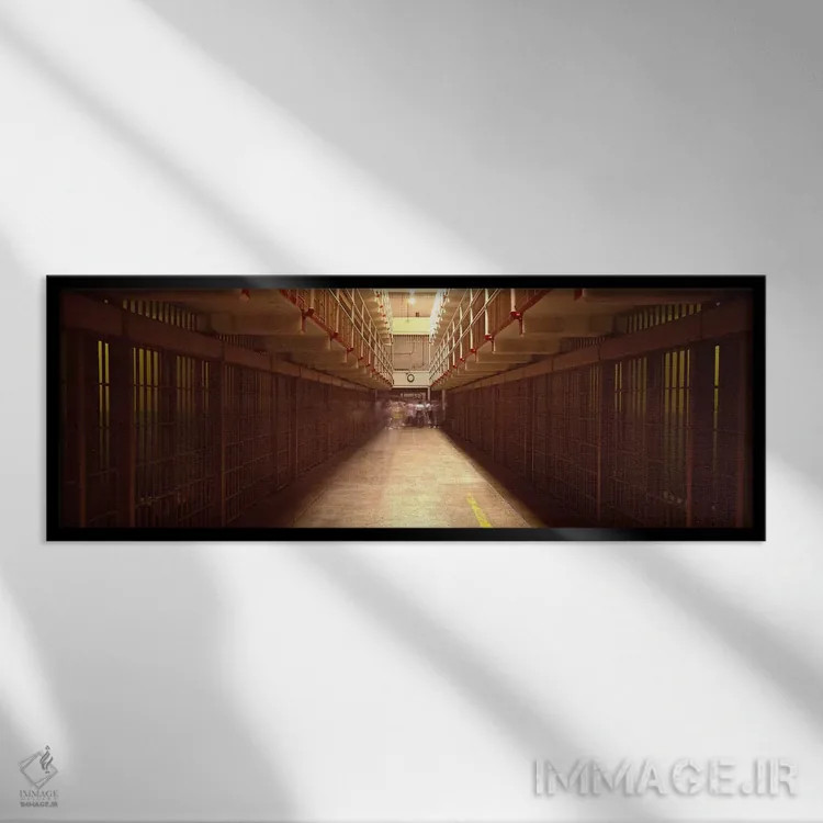 تابلو دکوراتیو Alcatraz Island, San Francisco, California, USA,بلوک سل… اثر پانورامیک ایمجز - نمای قابدار مشکی