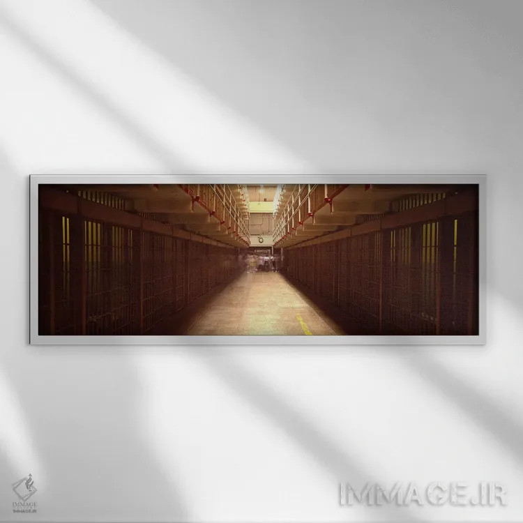 تابلو دکوراتیو Alcatraz Island, San Francisco, California, USA,بلوک سل… اثر پانورامیک ایمجز - نمای قابدار سفید