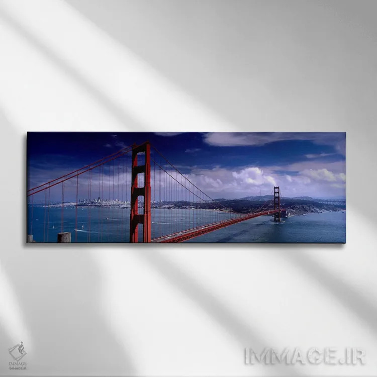 تابلو دکوراتیو Golden Gate Bridge, San Francisco, California, USA,پل ر… اثر پانورامیک ایمجز - نمای روبهرو روی دیوار