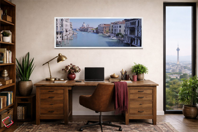 تابلو دکوراتیو Santa Maria Della Salute, Venice, Italy,ساختمان های کنا… اثر پانورامیک ایمجز - D1W