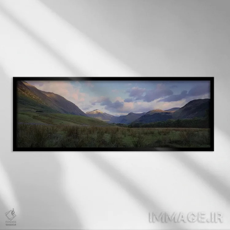 تابلو دکوراتیو Glen Nevis, Highlands, Scotland, United Kingdom,منظره د… اثر پانورامیک ایمجز - نمای قابدار مشکی