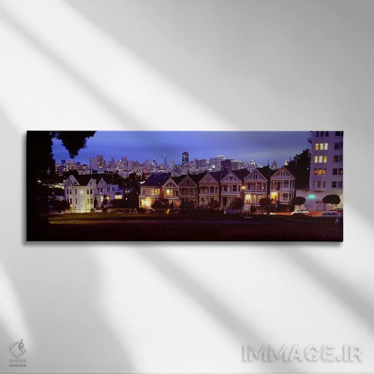 تابلو دکوراتیو Alamo Square, San Francisco, California, USA,ساختمان ها… اثر پانورامیک ایمجز - نمای روبهرو روی دیوار