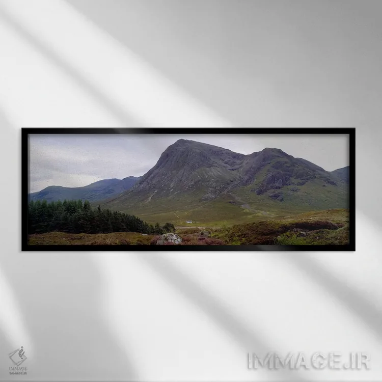 تابلو دکوراتیو Glen Coe, Highlands, Scotland, United Kingdom,منظره کوه… اثر پانورامیک ایمجز - نمای قابدار مشکی