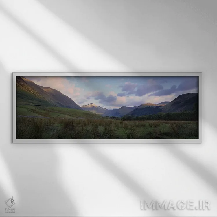 تابلو دکوراتیو Glen Nevis, Highlands, Scotland, United Kingdom,منظره د… اثر پانورامیک ایمجز - نمای قابدار سفید