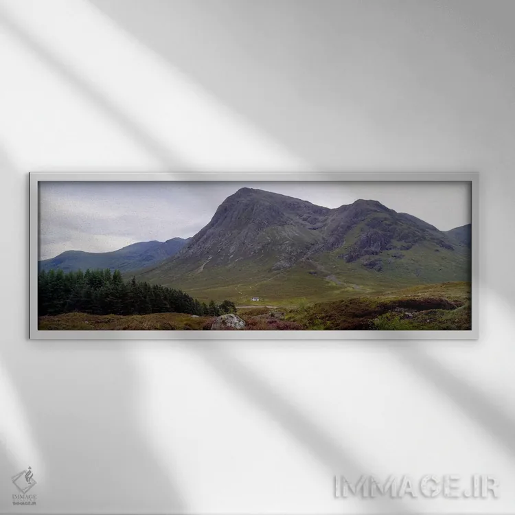 تابلو دکوراتیو Glen Coe, Highlands, Scotland, United Kingdom,منظره کوه… اثر پانورامیک ایمجز - نمای قابدار سفید