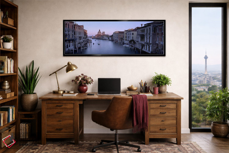 تابلو دکوراتیو Santa Maria Della Salute, Venice, Italy #2,ساختمان های… اثر پانورامیک ایمجز - D3B