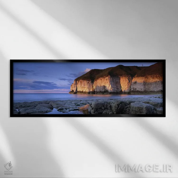 تابلو دکوراتیو Thornwick Bay, Yorkshire, England, United Kingdom,صخره… اثر پانورامیک ایمجز - نمای قابدار مشکی