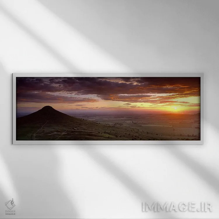 تابلو دکوراتیو Roseberry Topping, North Yorkshire, Cleveland, England… اثر پانورامیک ایمجز - نمای قابدار سفید