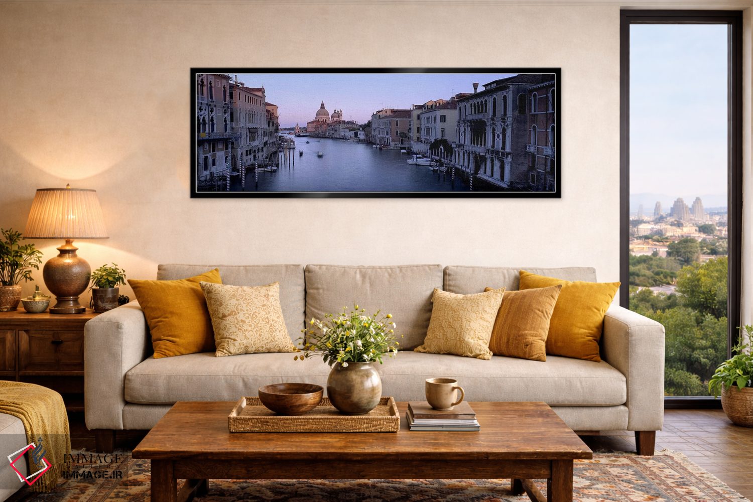 تابلو دکوراتیو Santa Maria Della Salute, Venice, Italy #2,ساختمان های… اثر پانورامیک ایمجز - D6B